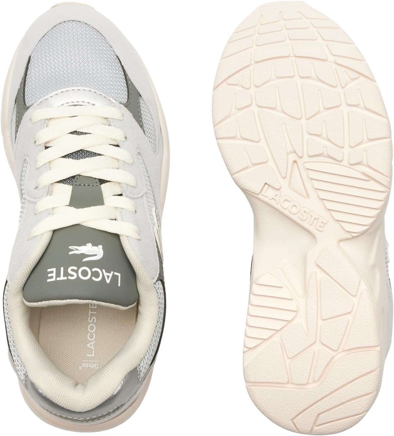 image:imageLacoste UnisexChild Storm 96 Vintage SneakersLight GreyDark Grey