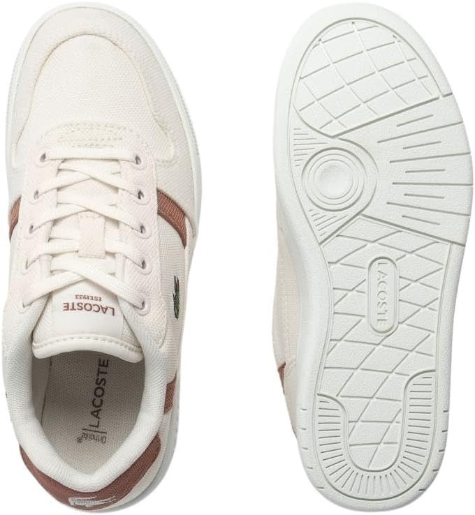 image:imageLacoste UnisexChild TClip Set SneakersOff WhiteBrown