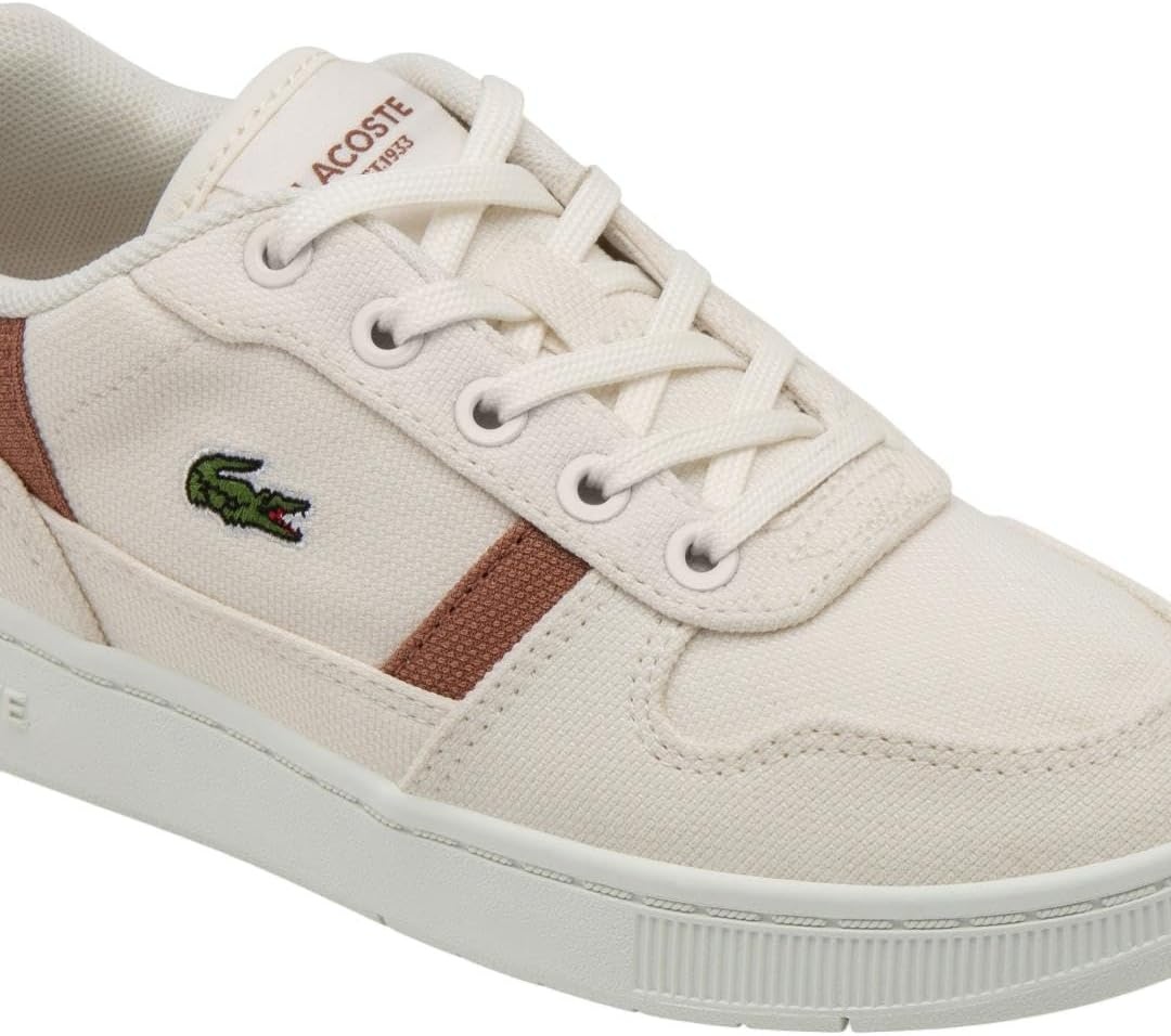 image:imageLacoste UnisexChild TClip Set SneakersOff WhiteBrown