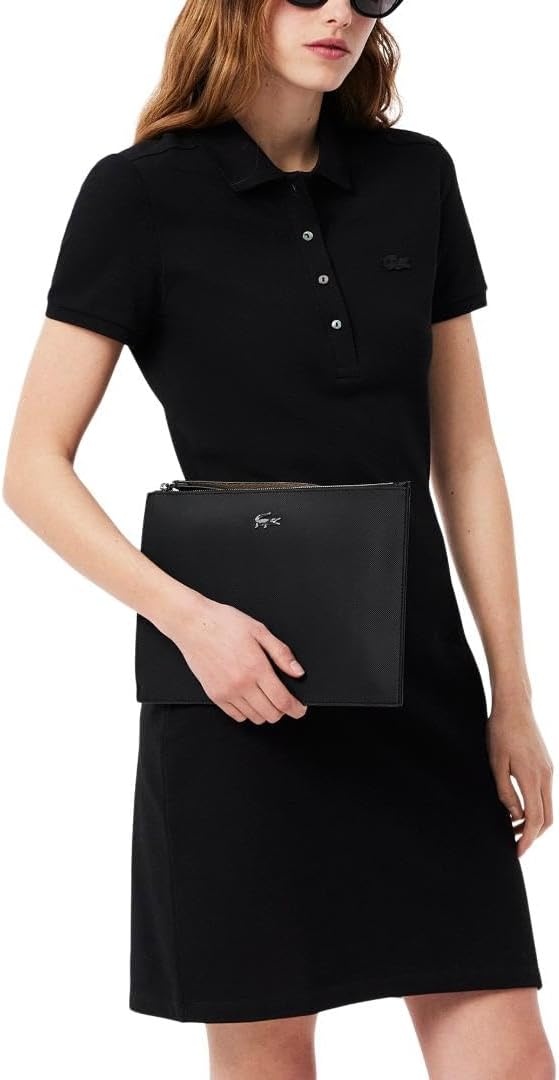 image:imageLacoste Womens Anna Clutch BagGrey ChineGrey ChineCalla Pink