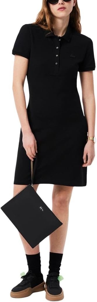 image:imageLacoste Womens Anna Clutch BagGrey ChineGrey ChineCalla Pink