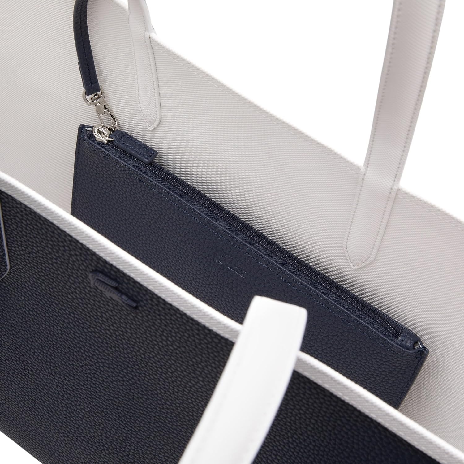 image:imageLacoste Womens Anna Large Reversible Tote BagClean WhiteBlueNuit