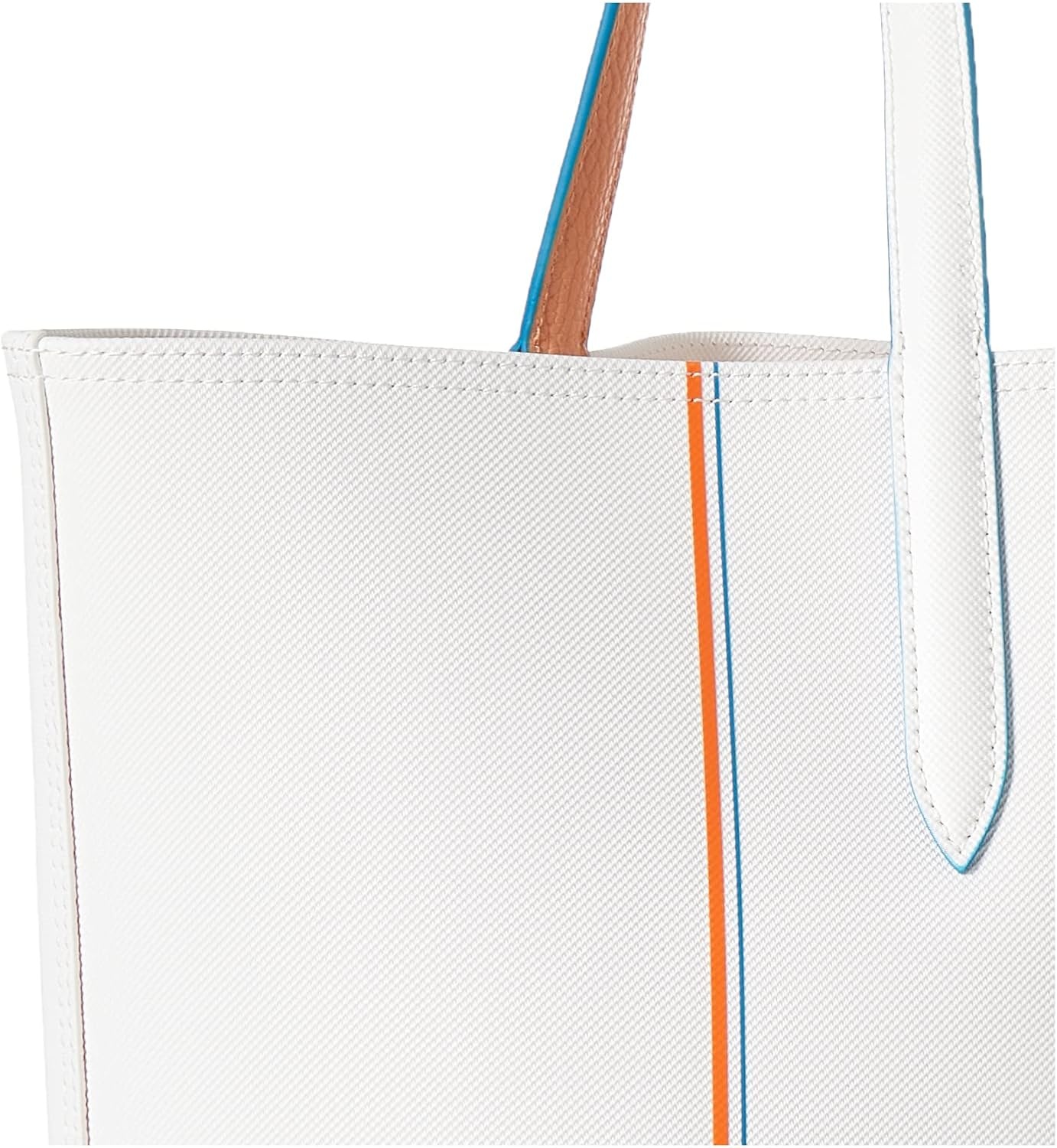 image:imageLacoste Womens Anna Large Reversible Tote BagClean WhiteRecifal Rayures