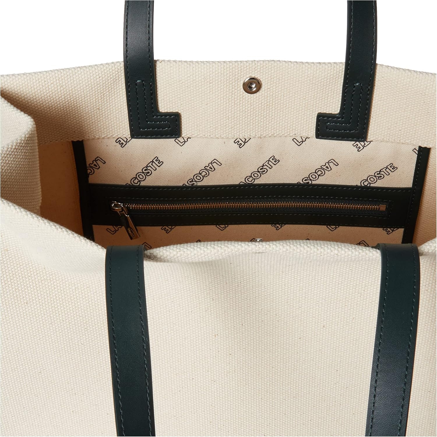 image:imageLacoste Womens Anna Large Reversible Tote BagNatural Forest GreenEstragon