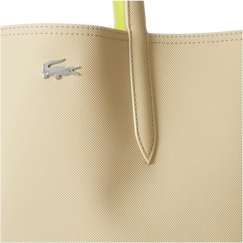 image:imageLacoste Womens Anna Large Reversible Tote BagSoft Sage Yellow Elec