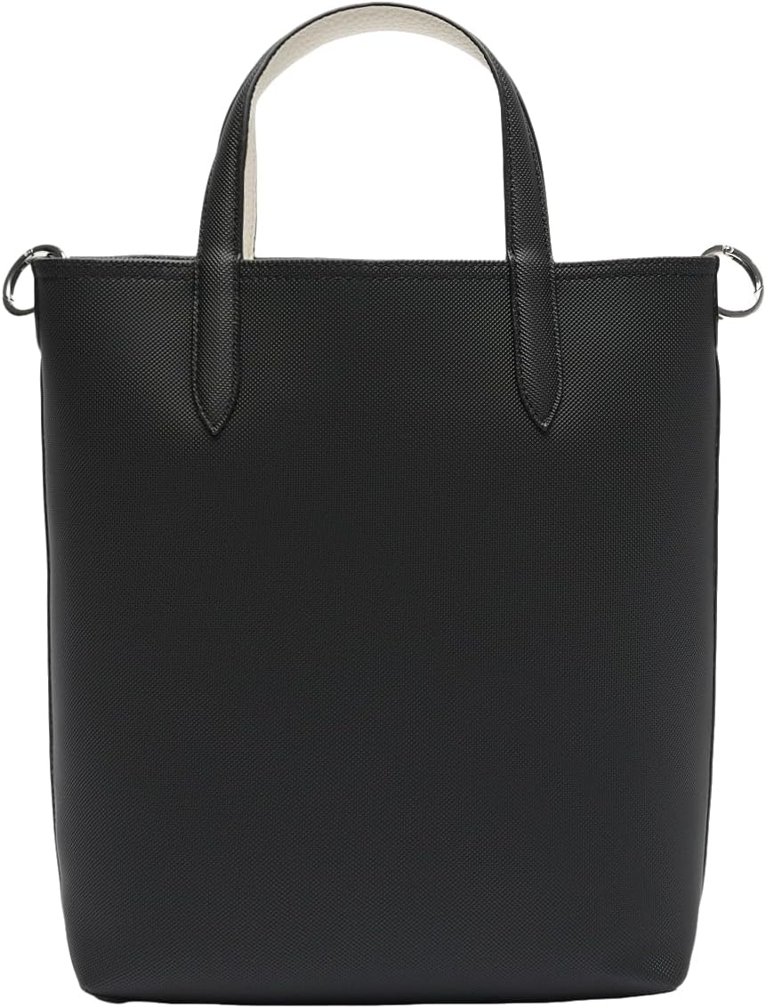 image:imageLacoste Womens Anna Large Vertical Tote BagBlackBeige