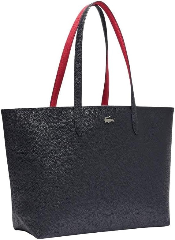image:imageLacoste Womens Anna Zipped ToteAbimes BlackPetunia Red