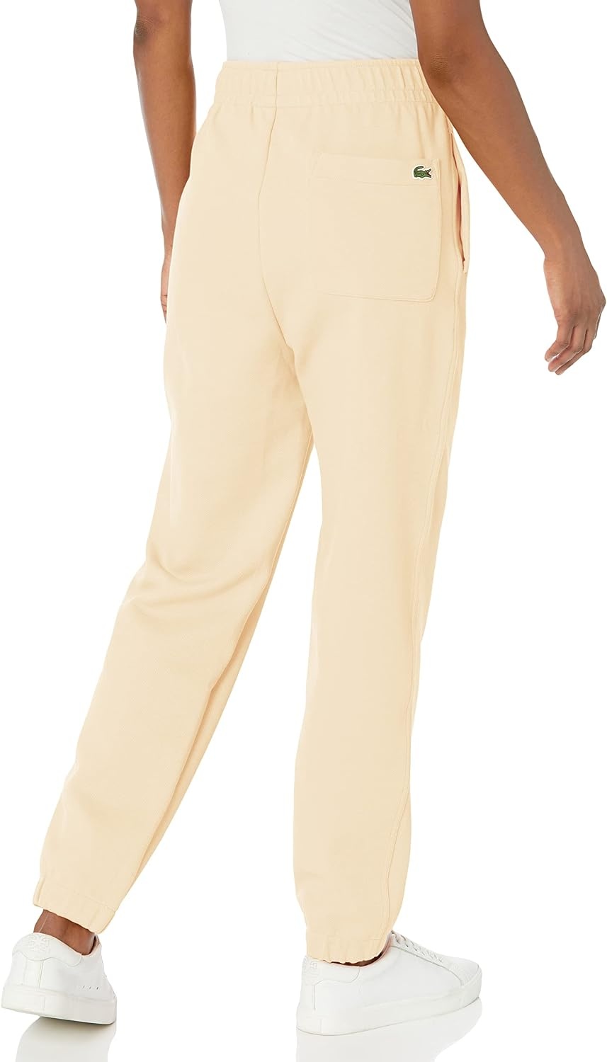 image:imageLacoste Womens Blended Cotton Jogging PantsNatural Beige