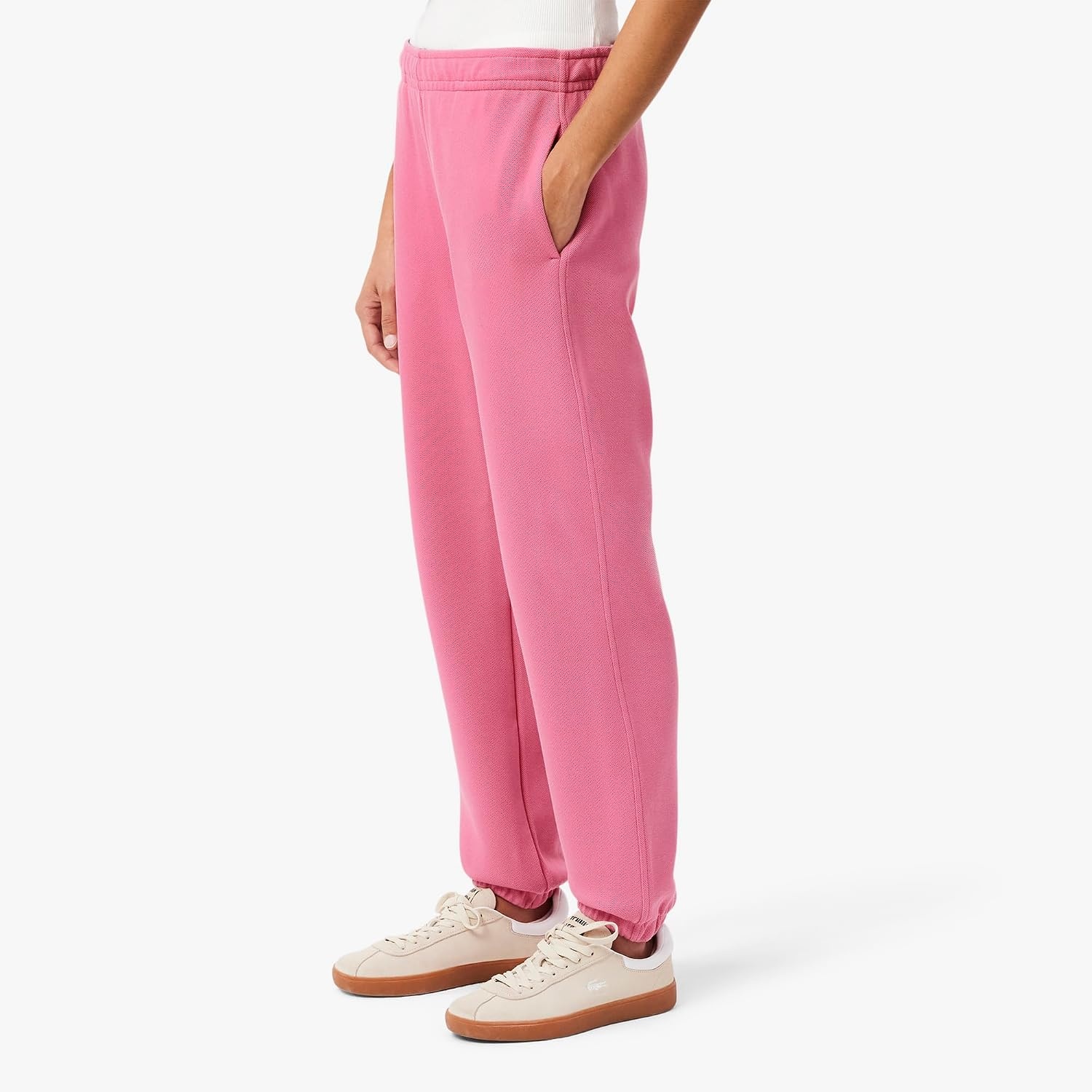 image:imageLacoste Womens Blended Cotton Jogging PantsReseda Pink