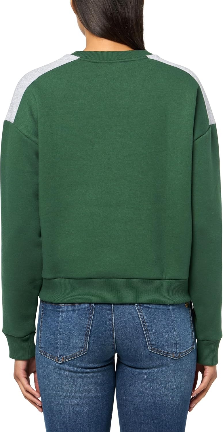 image:imageLacoste Womens Brushed Fleece Crew Neck SweatshirtGreen