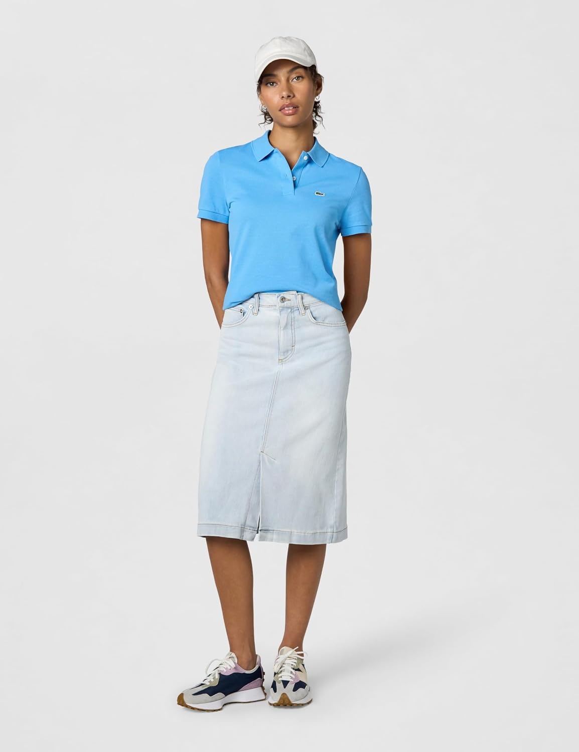 image:imageLacoste Womens Classic Fit Short Sleeve Petit Piqu PoloArgentine Blue