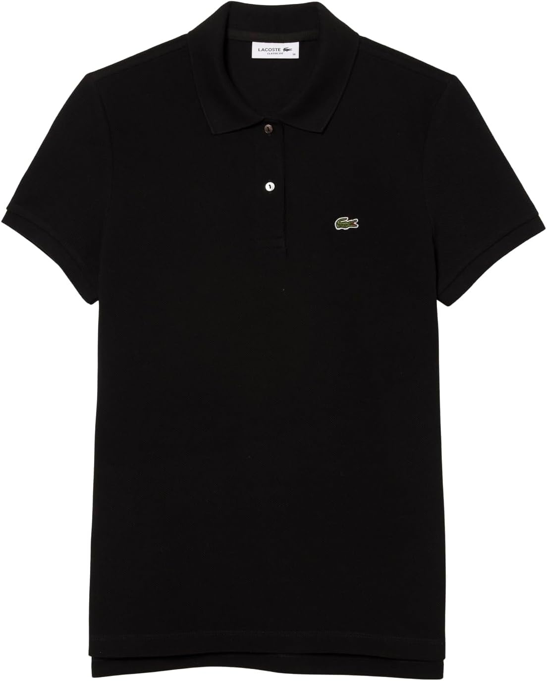 image:imageLacoste Womens Classic Fit Short Sleeve Petit Piqu PoloBlack