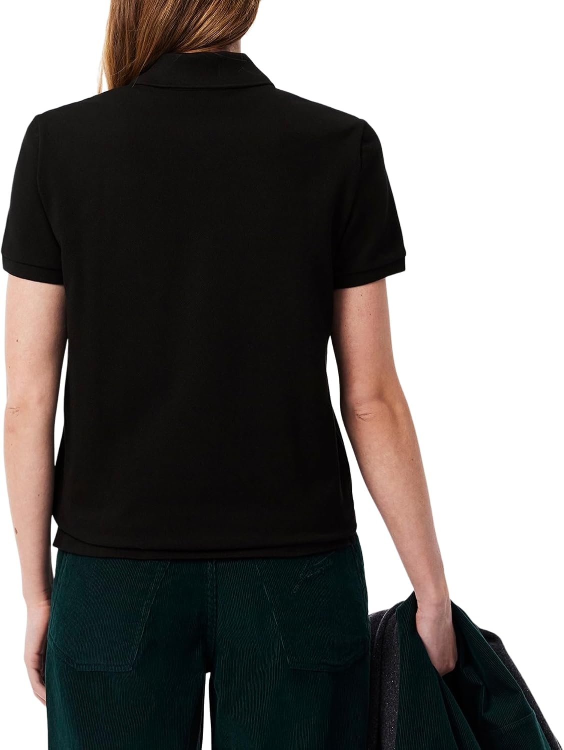 image:imageLacoste Womens Classic Fit Short Sleeve Petit Piqu PoloBlack