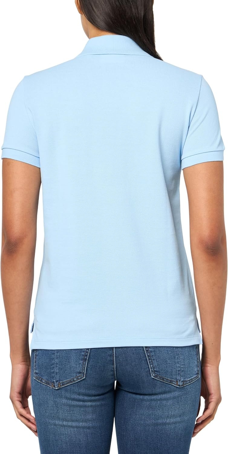 image:imageLacoste Womens Classic Fit Short Sleeve Petit Piqu PoloClassic Blue
