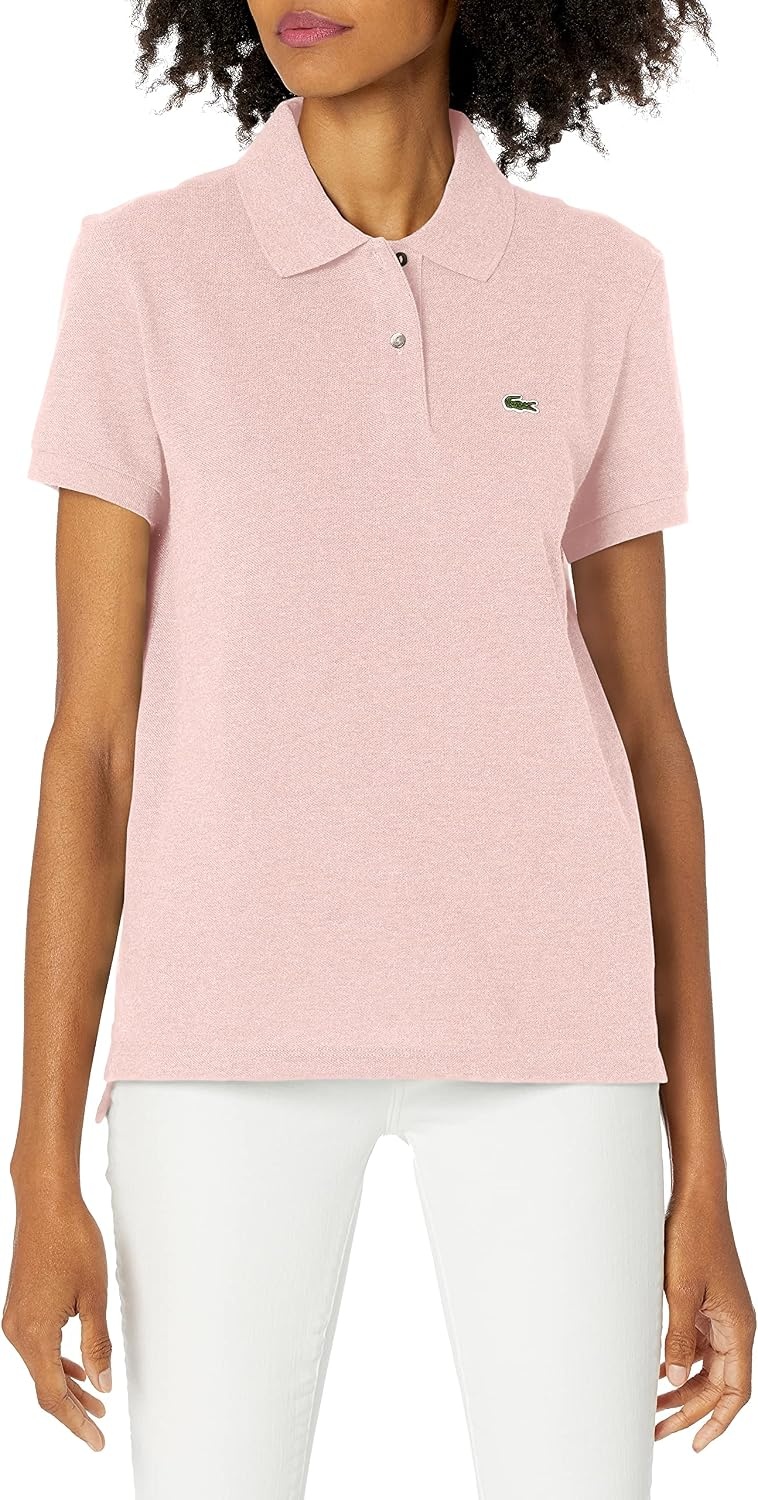 image:imageLacoste Womens Classic Fit Short Sleeve Petit Piqu PoloDeep Flamingo Pink
