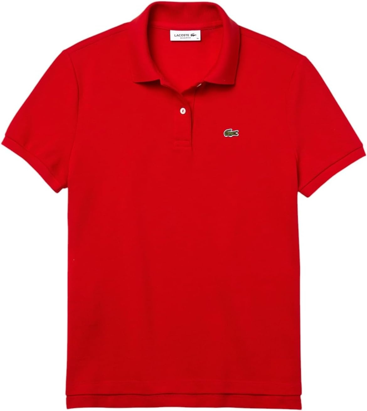 image:imageLacoste Womens Classic Fit Short Sleeve Petit Piqu PoloDeep Red