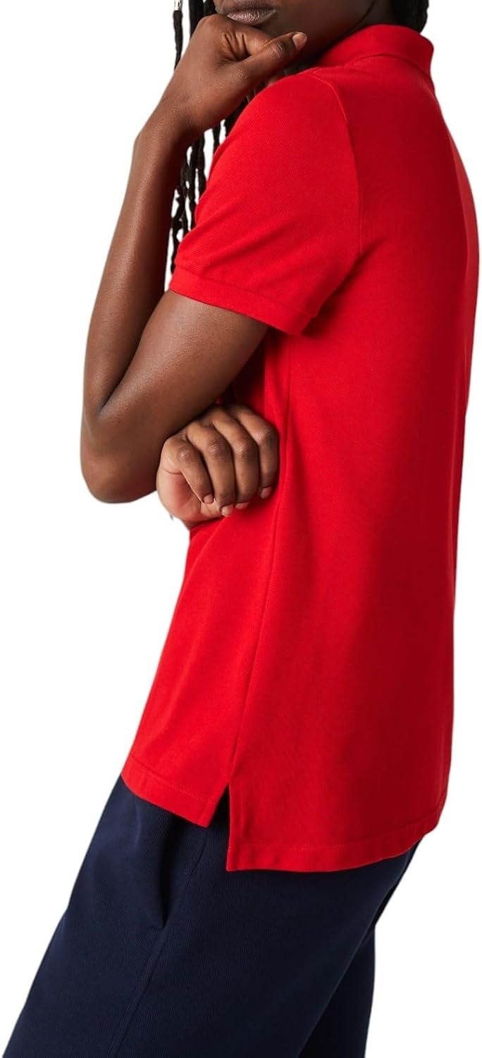 image:imageLacoste Womens Classic Fit Short Sleeve Petit Piqu PoloDeep Red