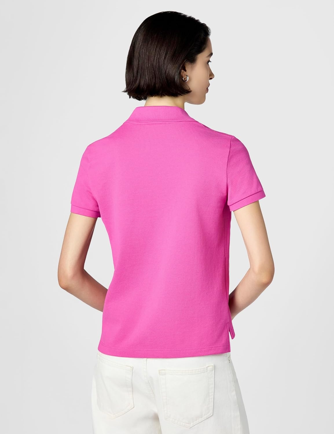 image:imageLacoste Womens Classic Fit Short Sleeve Petit Piqu PoloFuchsia