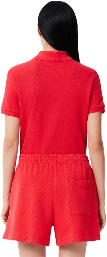 image:imageLacoste Womens Classic Fit Short Sleeve Petit Piqu PoloGrenadine Red