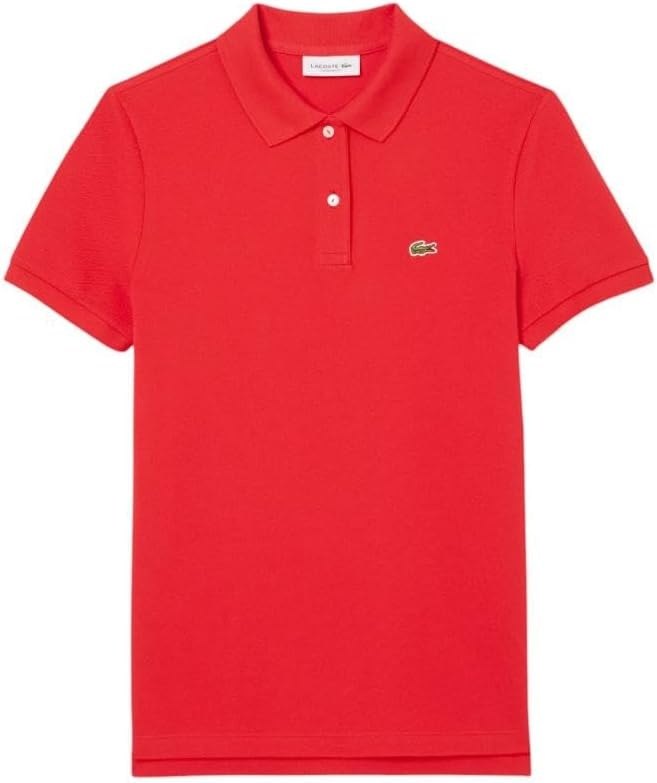 image:imageLacoste Womens Classic Fit Short Sleeve Petit Piqu PoloGrenadine Red