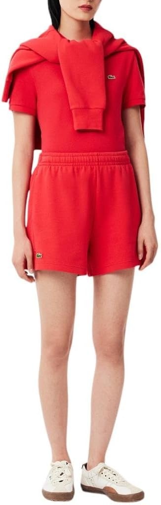 image:imageLacoste Womens Classic Fit Short Sleeve Petit Piqu PoloGrenadine Red
