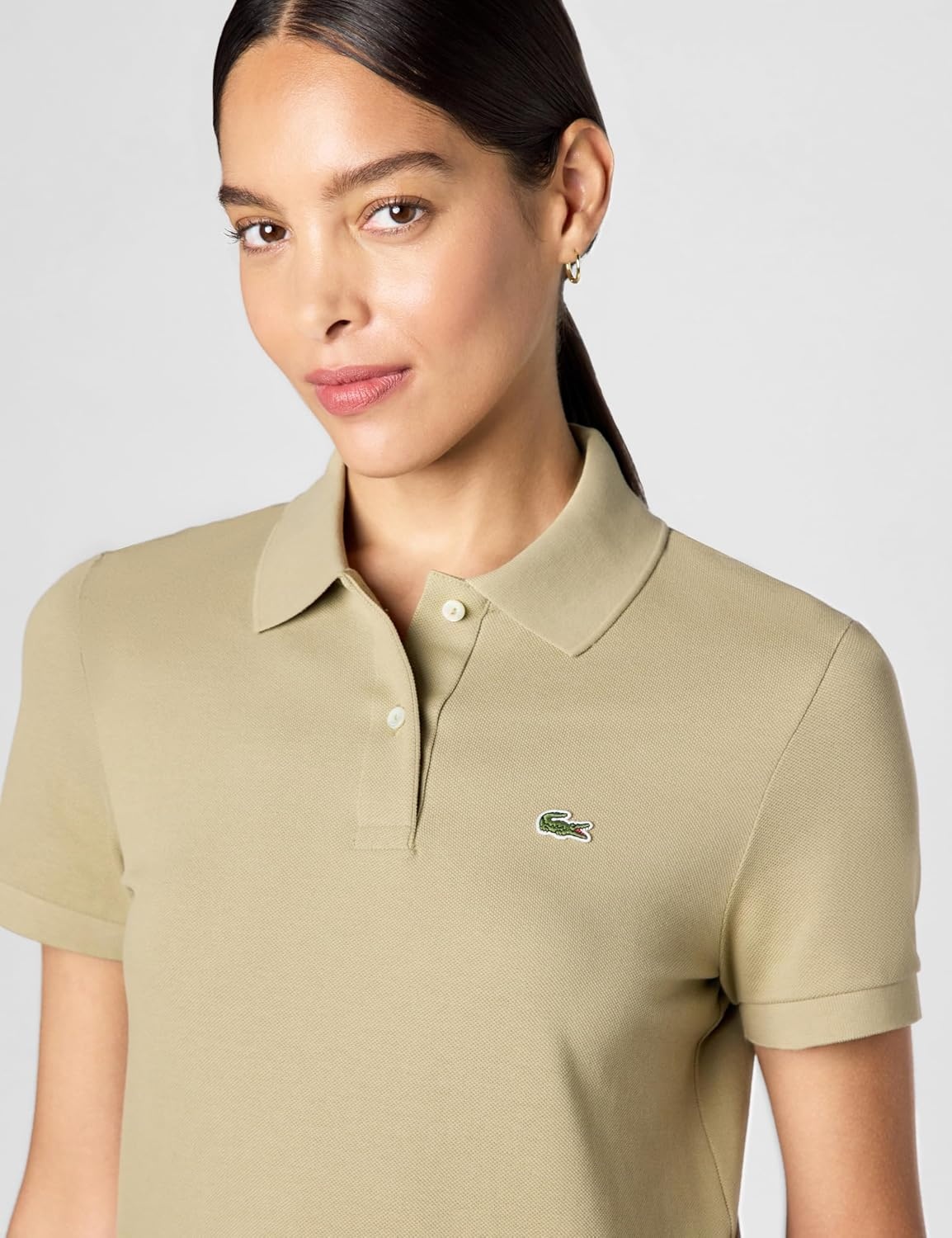 image:imageLacoste Womens Classic Fit Short Sleeve Petit Piqu PoloLion