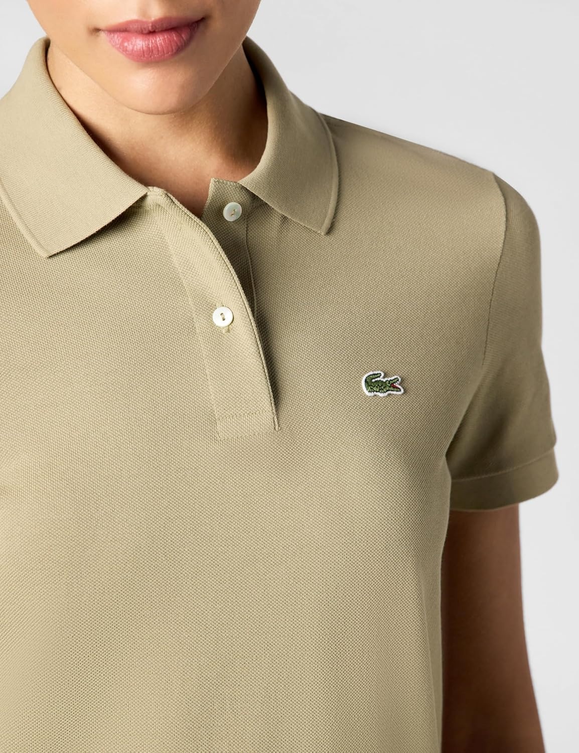 image:imageLacoste Womens Classic Fit Short Sleeve Petit Piqu PoloLion