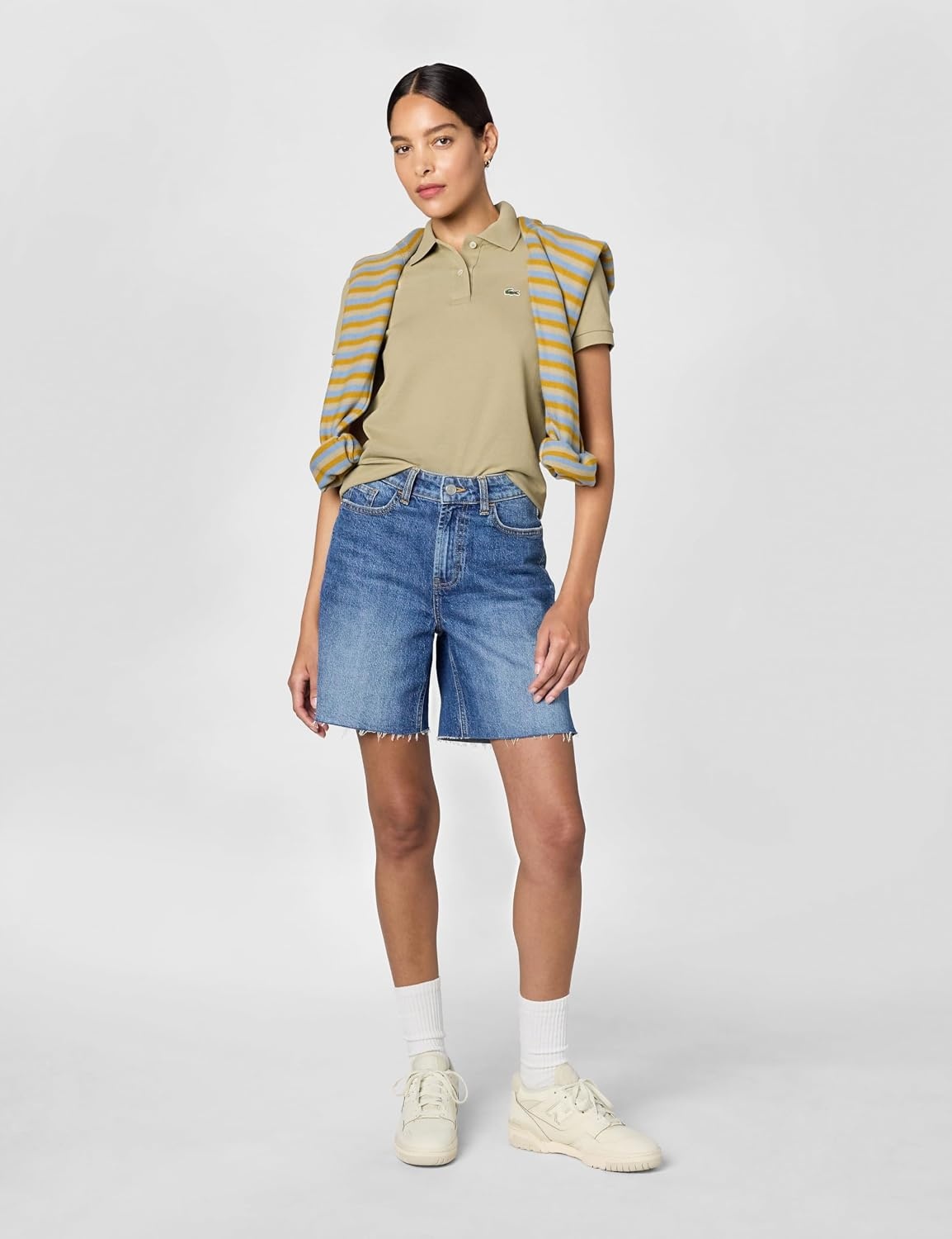 image:imageLacoste Womens Classic Fit Short Sleeve Petit Piqu PoloLion