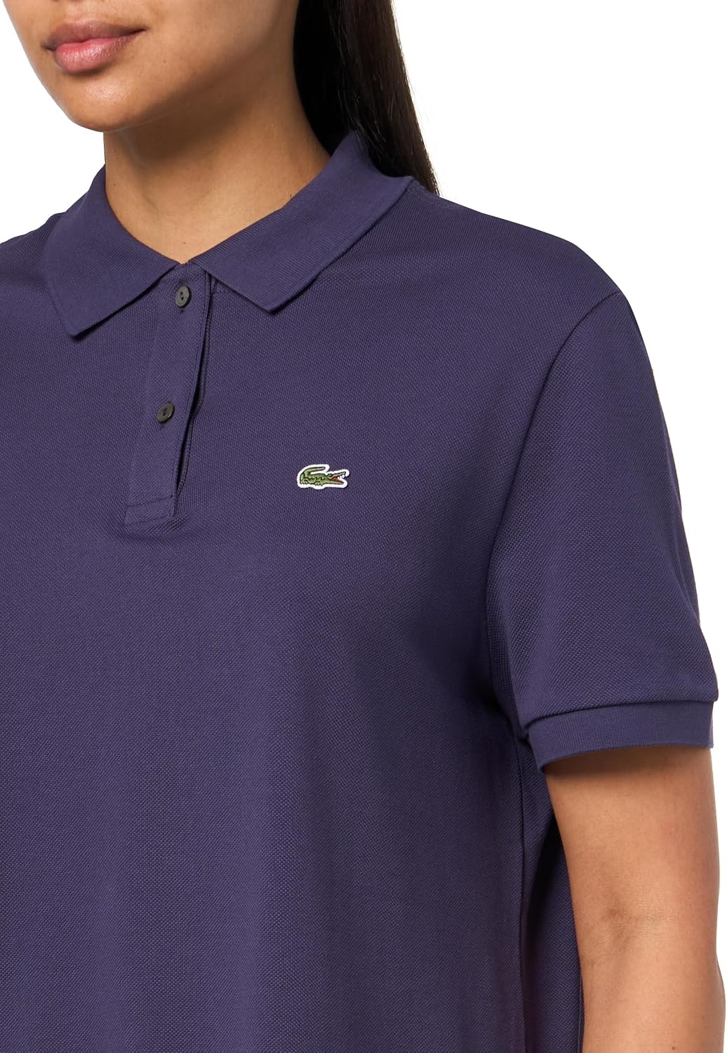 image:imageLacoste Womens Classic Fit Short Sleeve Petit Piqu PoloPurple