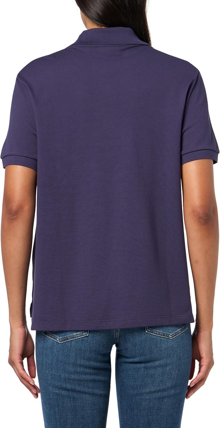 image:imageLacoste Womens Classic Fit Short Sleeve Petit Piqu PoloPurple