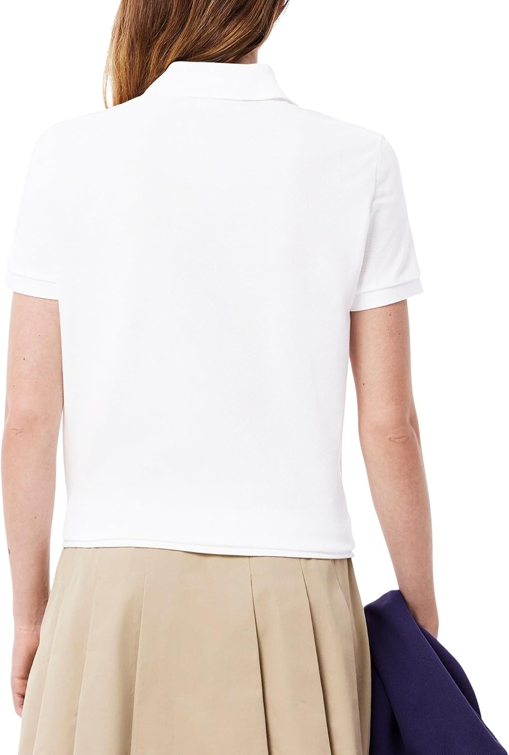 image:imageLacoste Womens Classic Fit Short Sleeve Petit Piqu PoloWhite