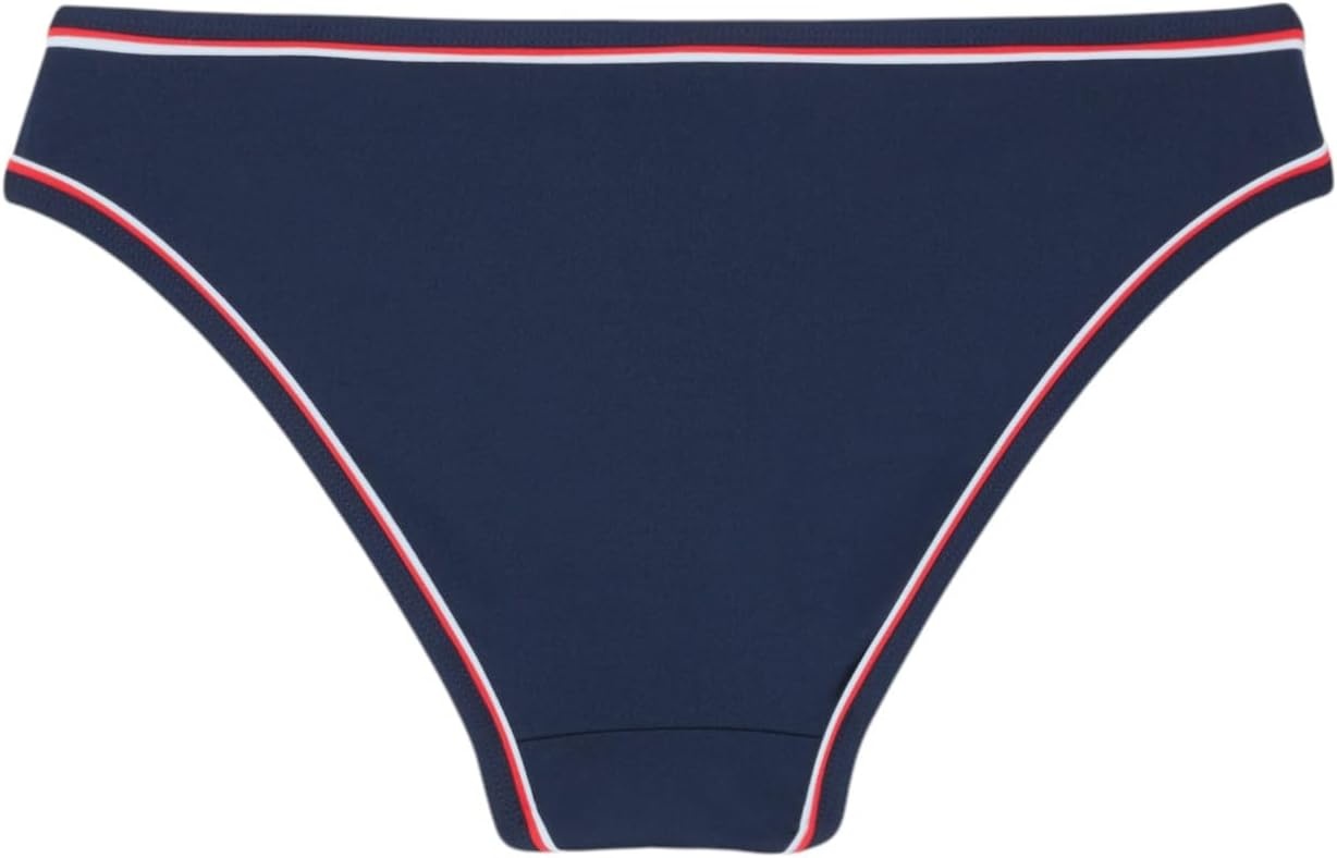 image:imageLacoste Womens Contrast Trim Swim BriefsNavy BlueRedWhite