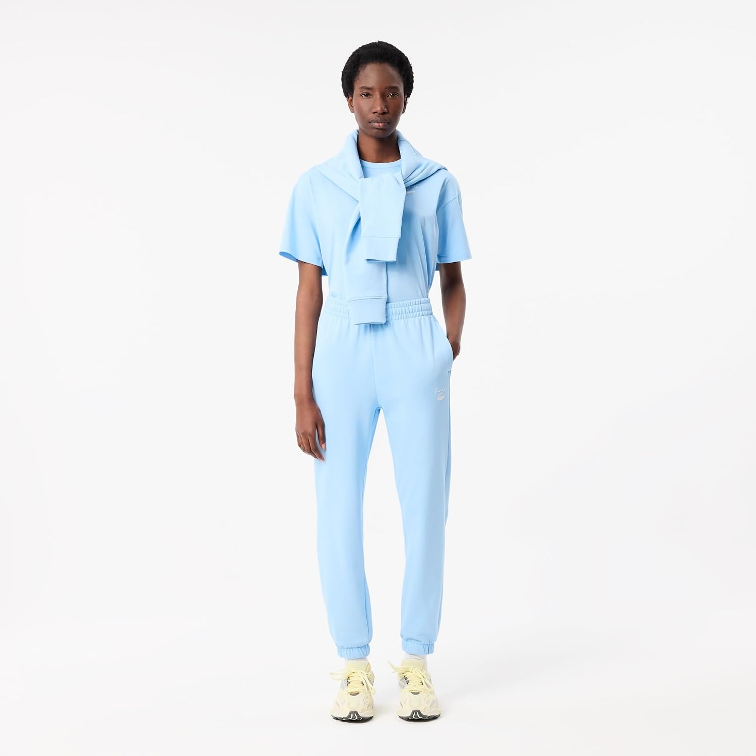 image:imageLacoste Womens Core Collection Straight Fit Track PantsClassic Blue