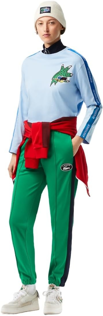 image:imageLacoste Womens Core Collection Straight Fit Track PantsFluorine Green