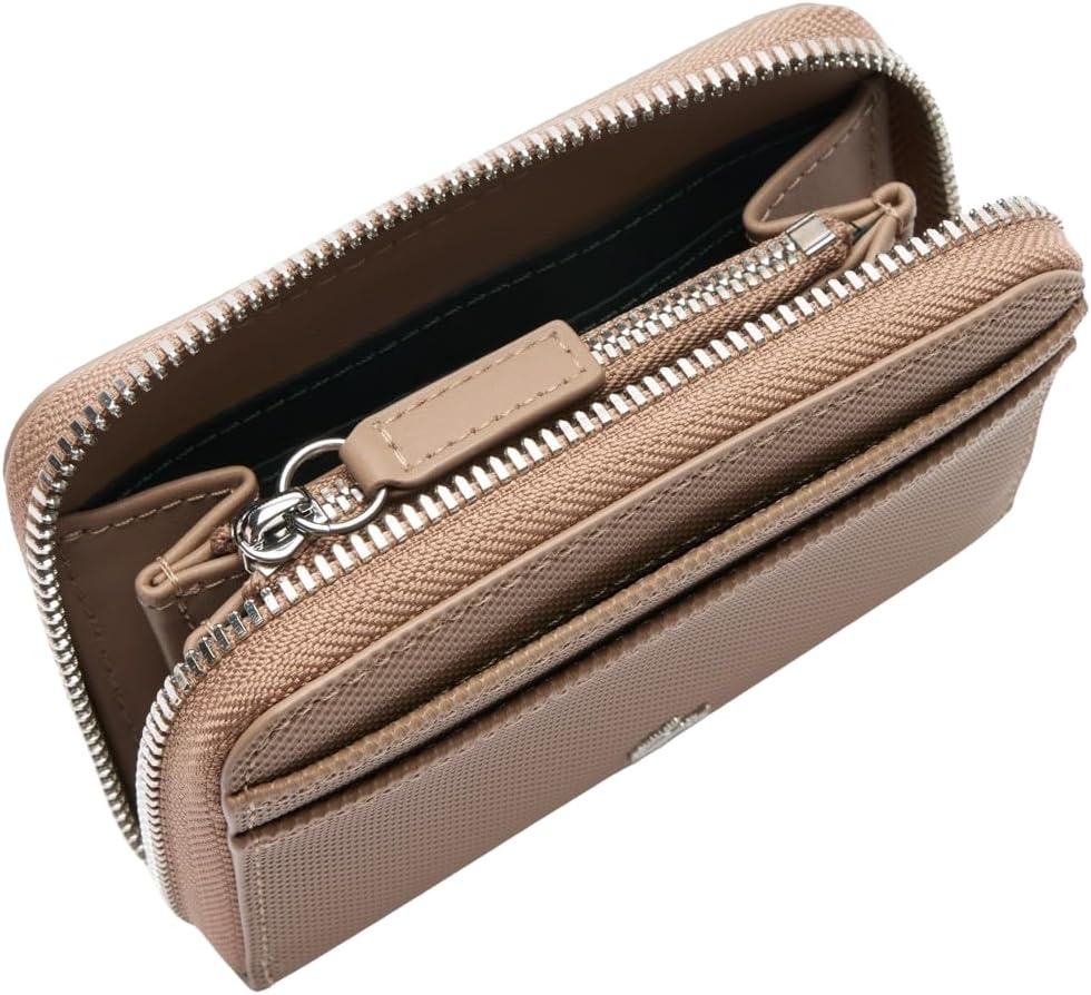 image:imageLacoste Womens Daily City Small Zipped Billfold Taupe