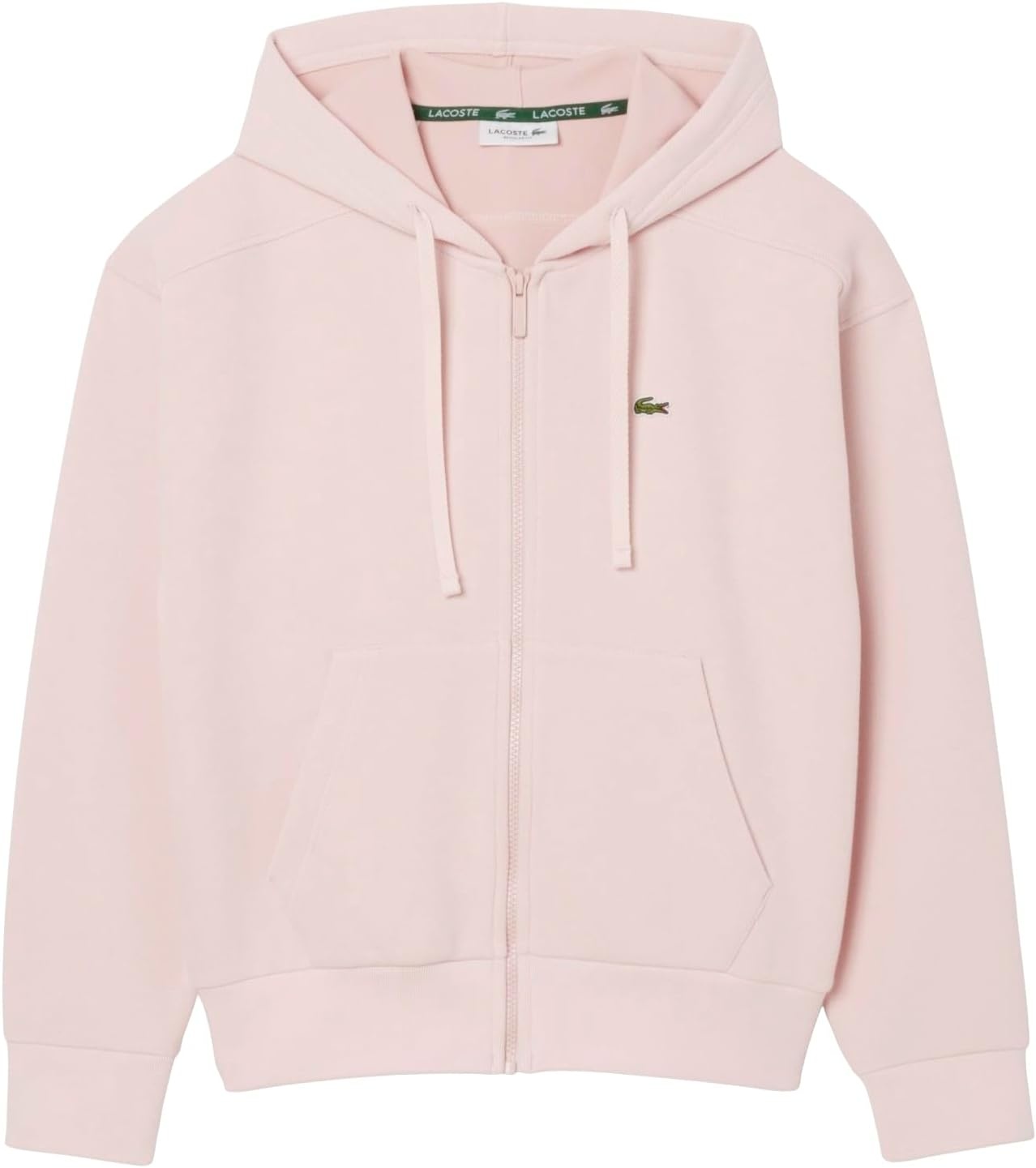 image:imageLacoste Womens Double Face Pique Zip Up Hooded SweatshirtNidus