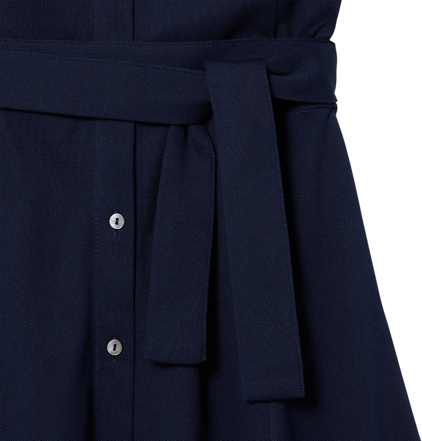 image:imageLacoste Womens Flared Mini Pique Polo DressNavy Blue