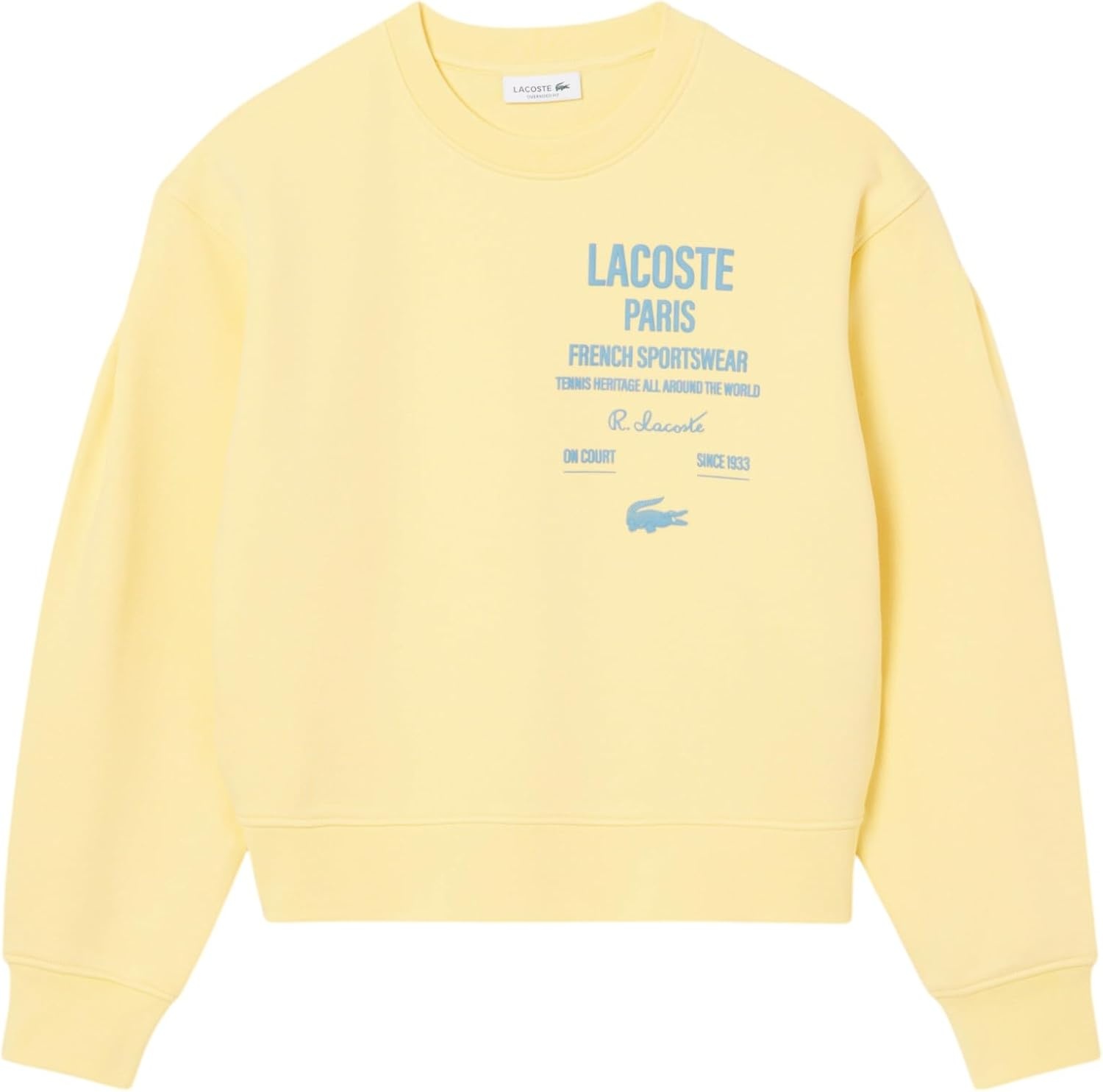 image:imageLacoste Womens Heritage Crew Neck SweatshirtYellow