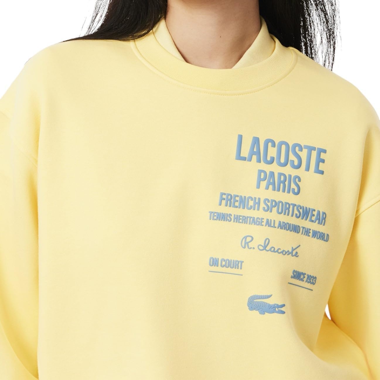 image:imageLacoste Womens Heritage Crew Neck SweatshirtYellow