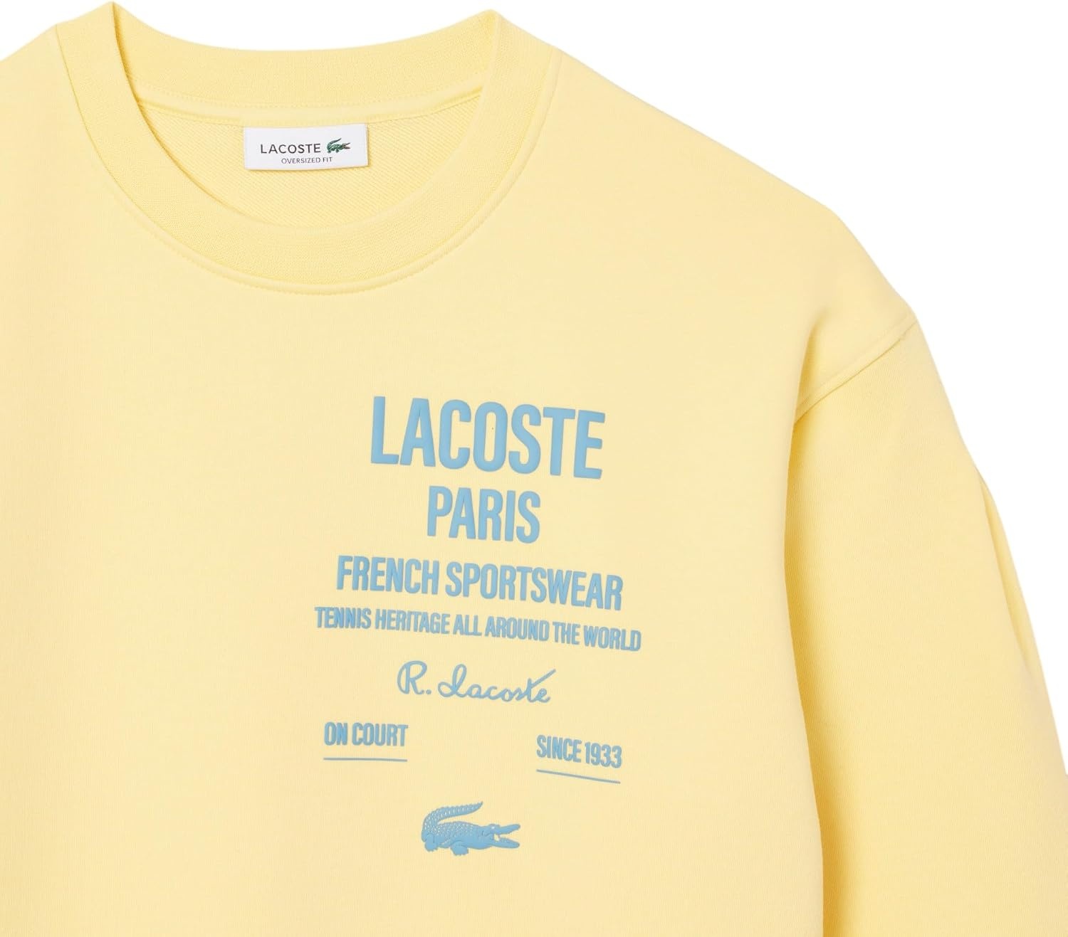 image:imageLacoste Womens Heritage Crew Neck SweatshirtYellow