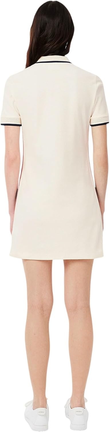 image:imageLacoste Womens Made in France Slim Fit Polo DressLapland Beige