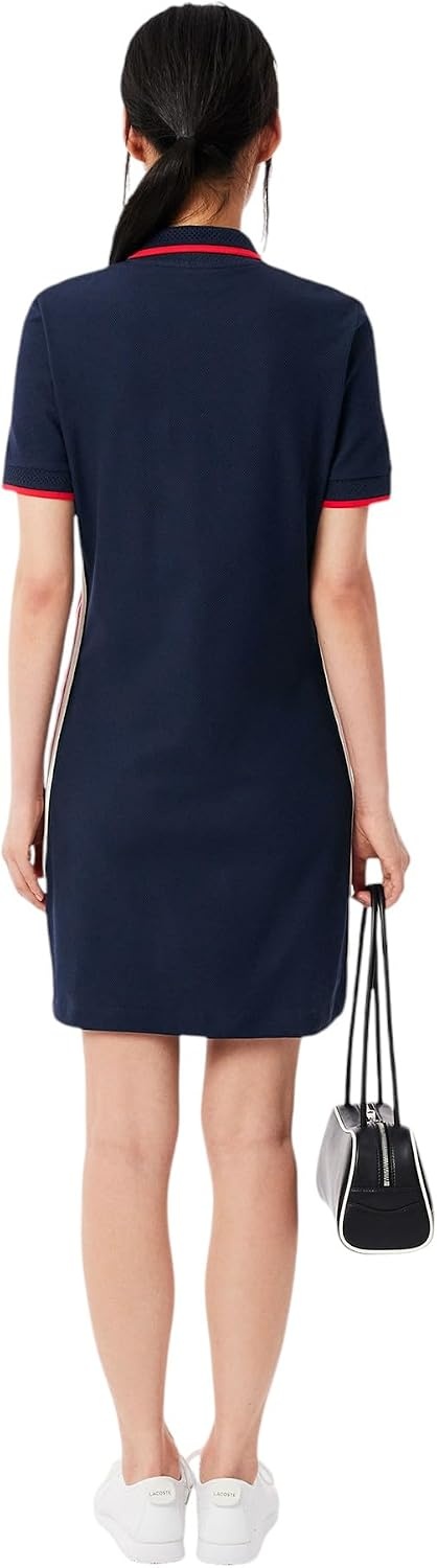 image:imageLacoste Womens Made in France Slim Fit Polo DressNavy Blue