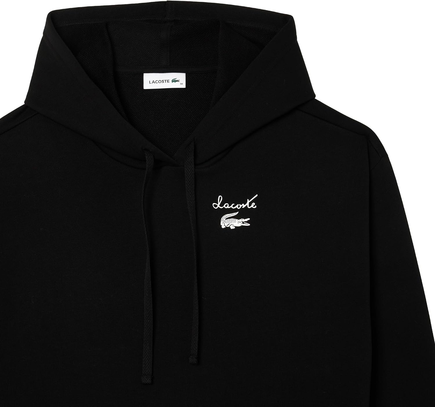 image:imageLacoste Womens Oversized Fleece Sweatshirt DressBlack