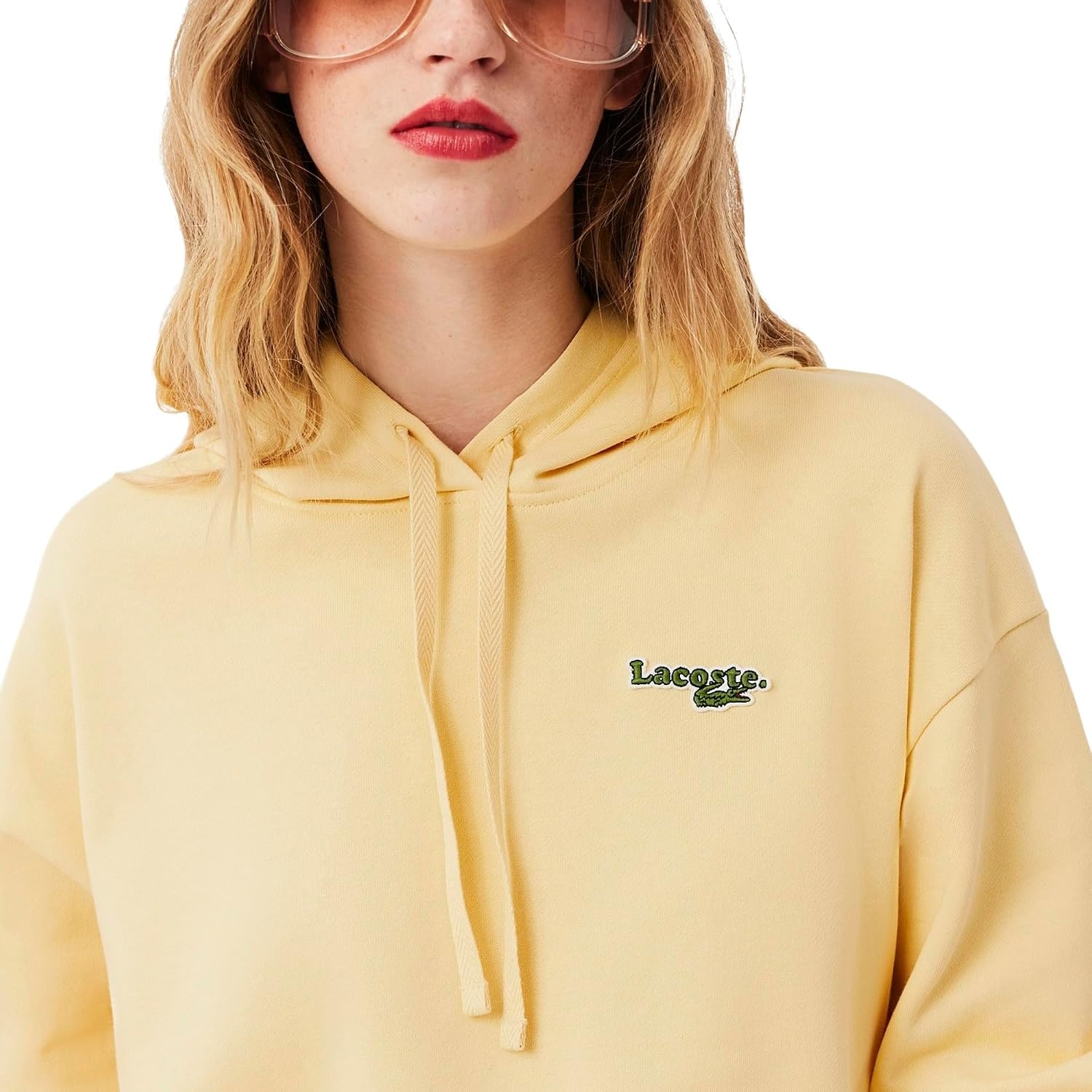image:imageLacoste Womens Oversized HoodieSesame Yellow