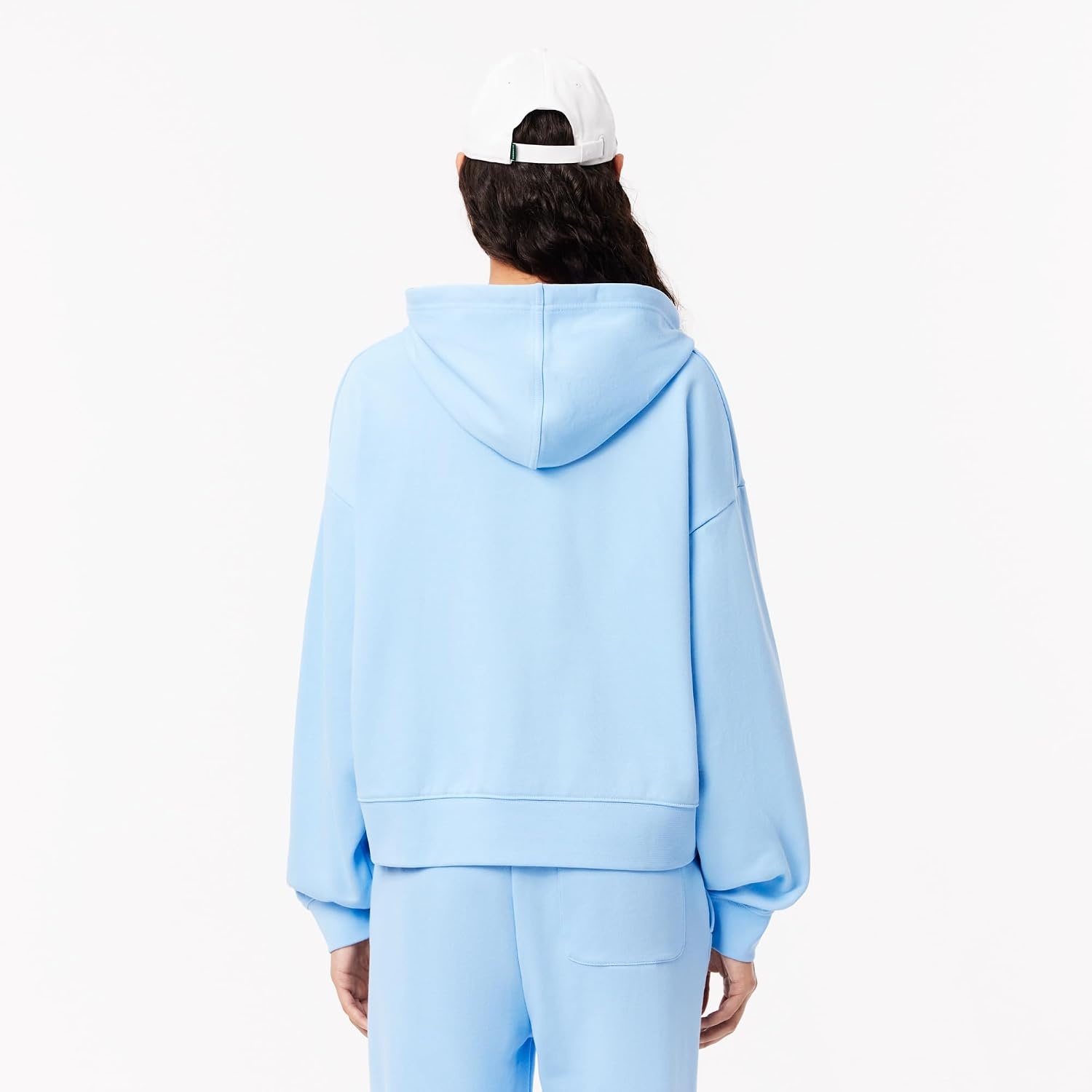image:imageLacoste Womens Oversized Logo HoodieClassic Blue