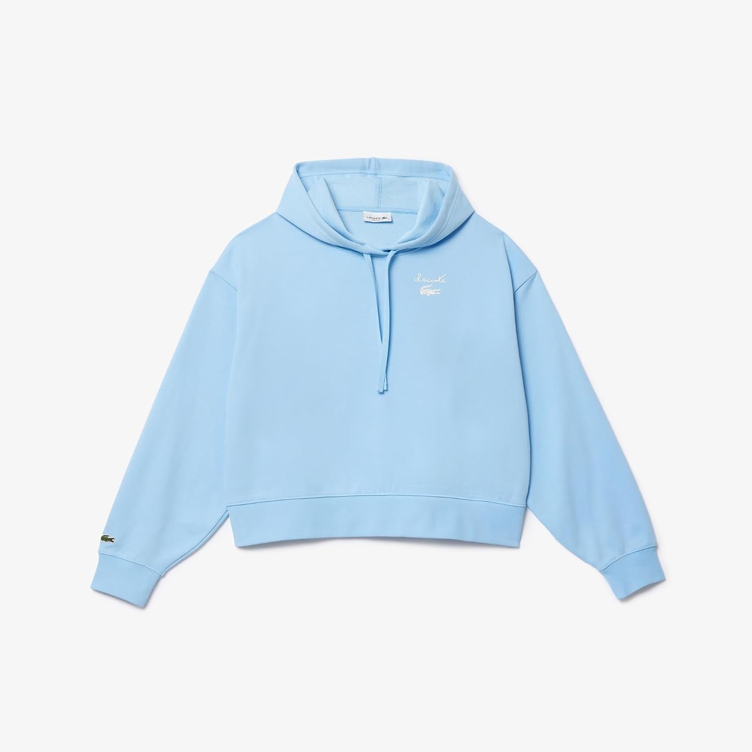 image:imageLacoste Womens Oversized Logo HoodieClassic Blue