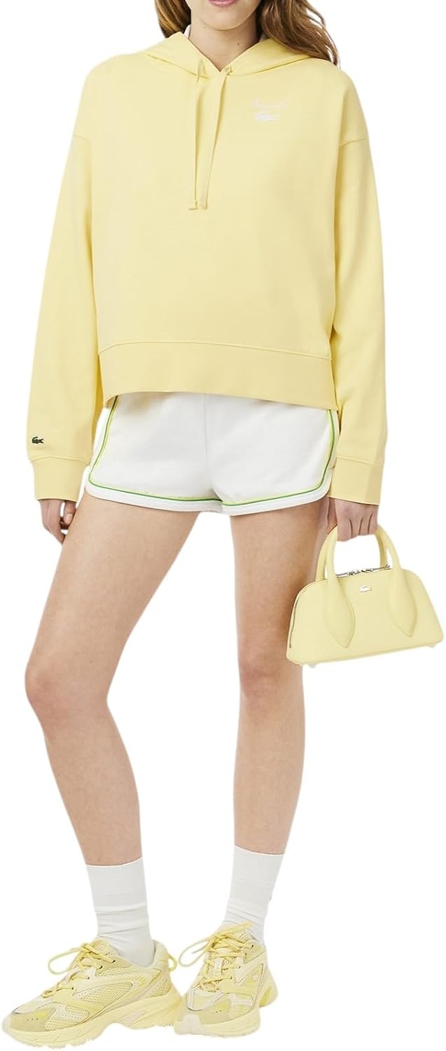 image:imageLacoste Womens Oversized Logo HoodieYellow