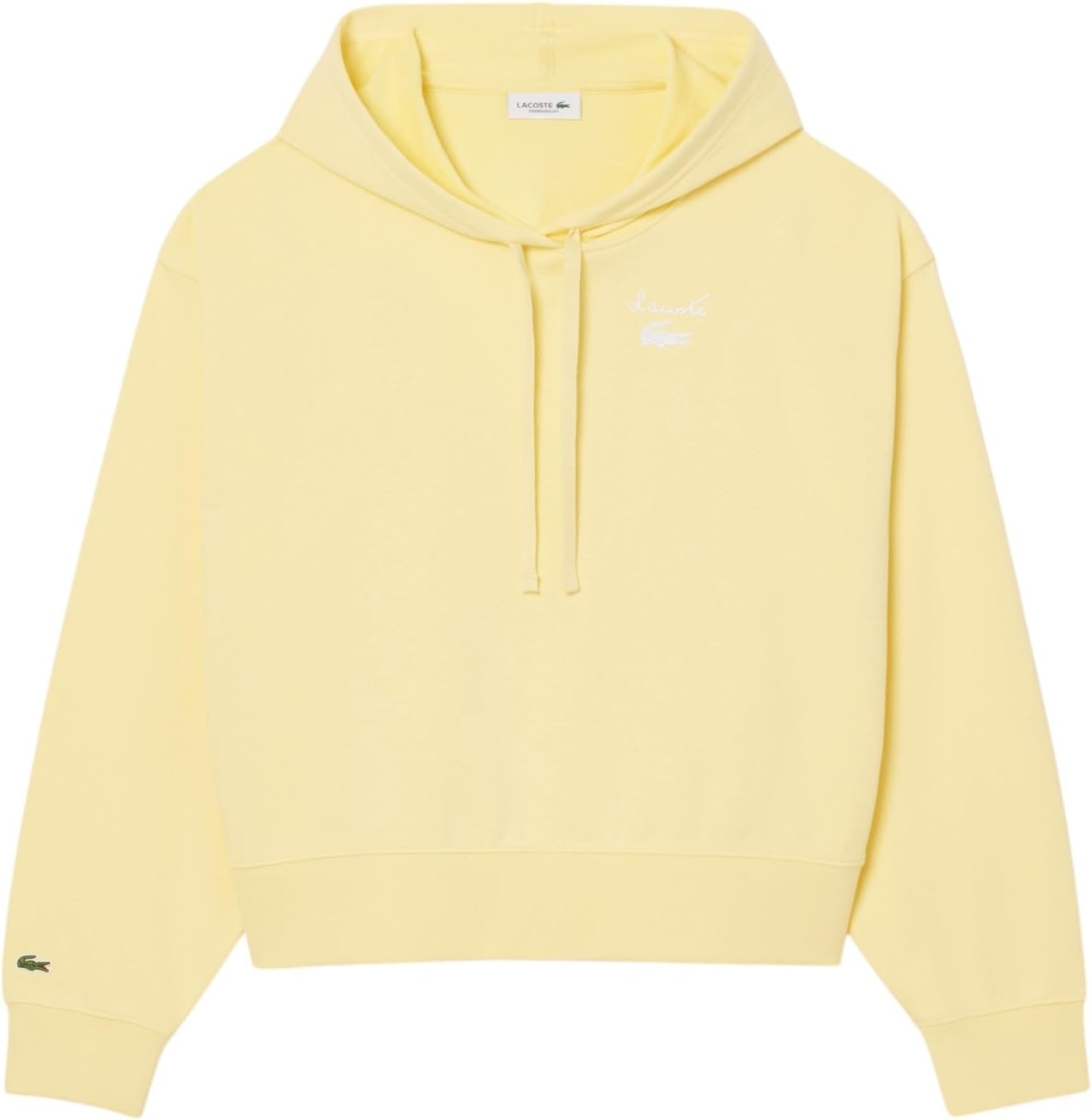 image:imageLacoste Womens Oversized Logo HoodieYellow