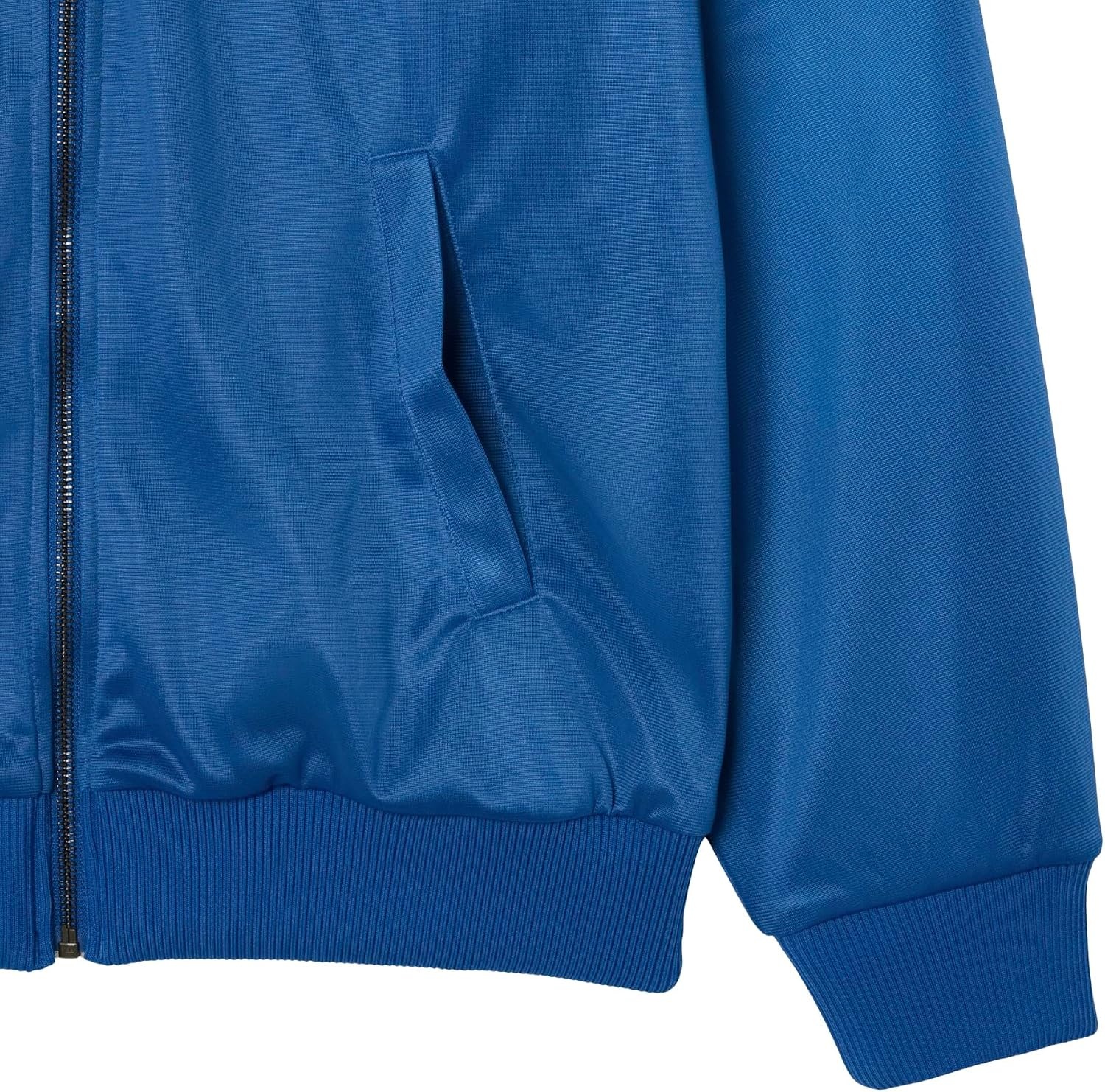 image:imageLacoste Womens Pique Zip Up Sweatshirt WPointelle on The SleevesFrance Blue