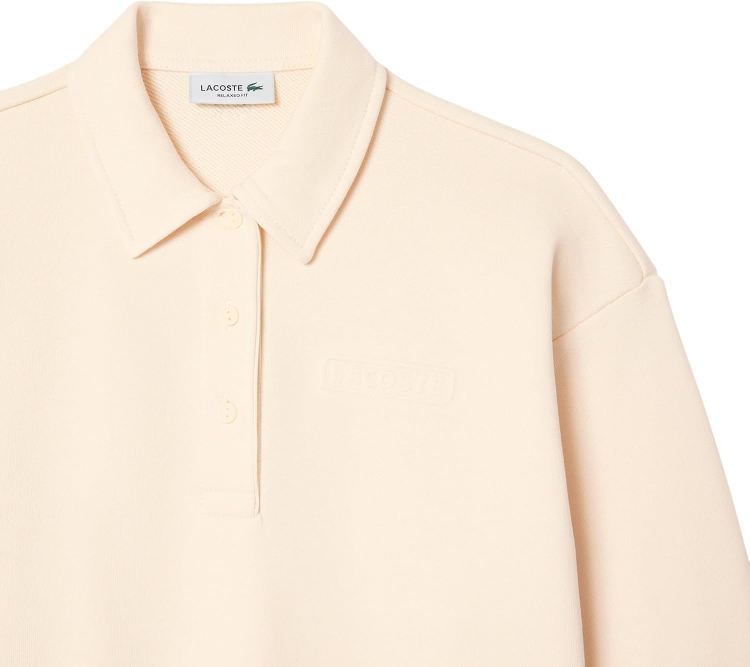 image:imageLacoste Womens Polo Collar SweatshirtOffwhite